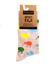 WOMENS Bamboo Kiwis Socks - SOX58 SET of 2